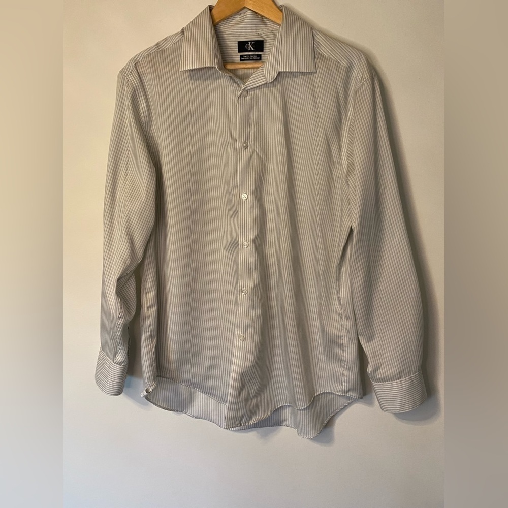 Calvin Klein-Slim Fit no iron Button-Down Shirt